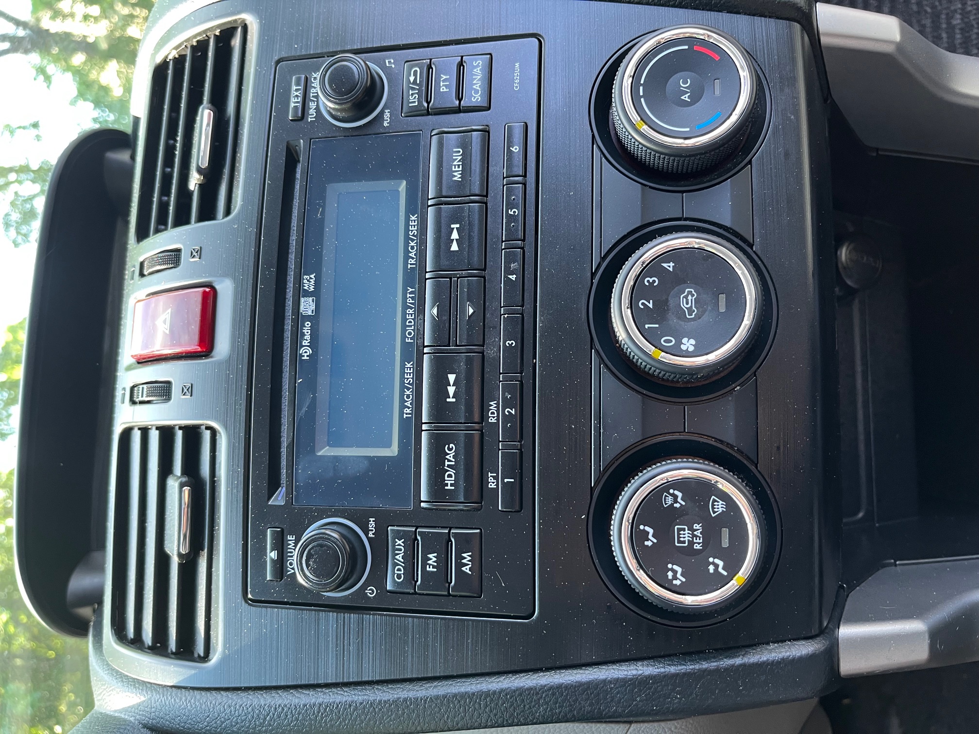Dashboard and Stereo Controls - After Detail