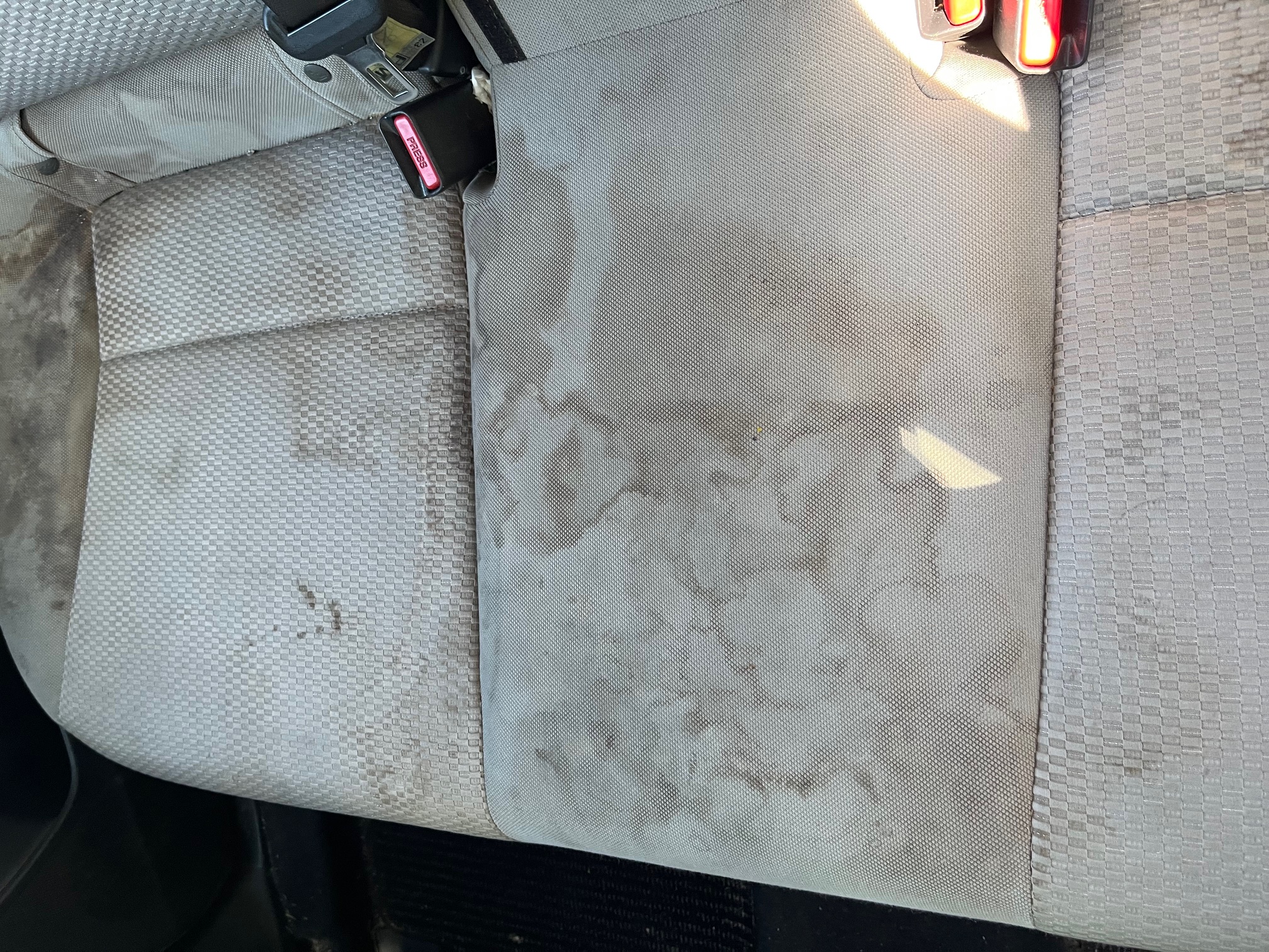 Seat before cleaning